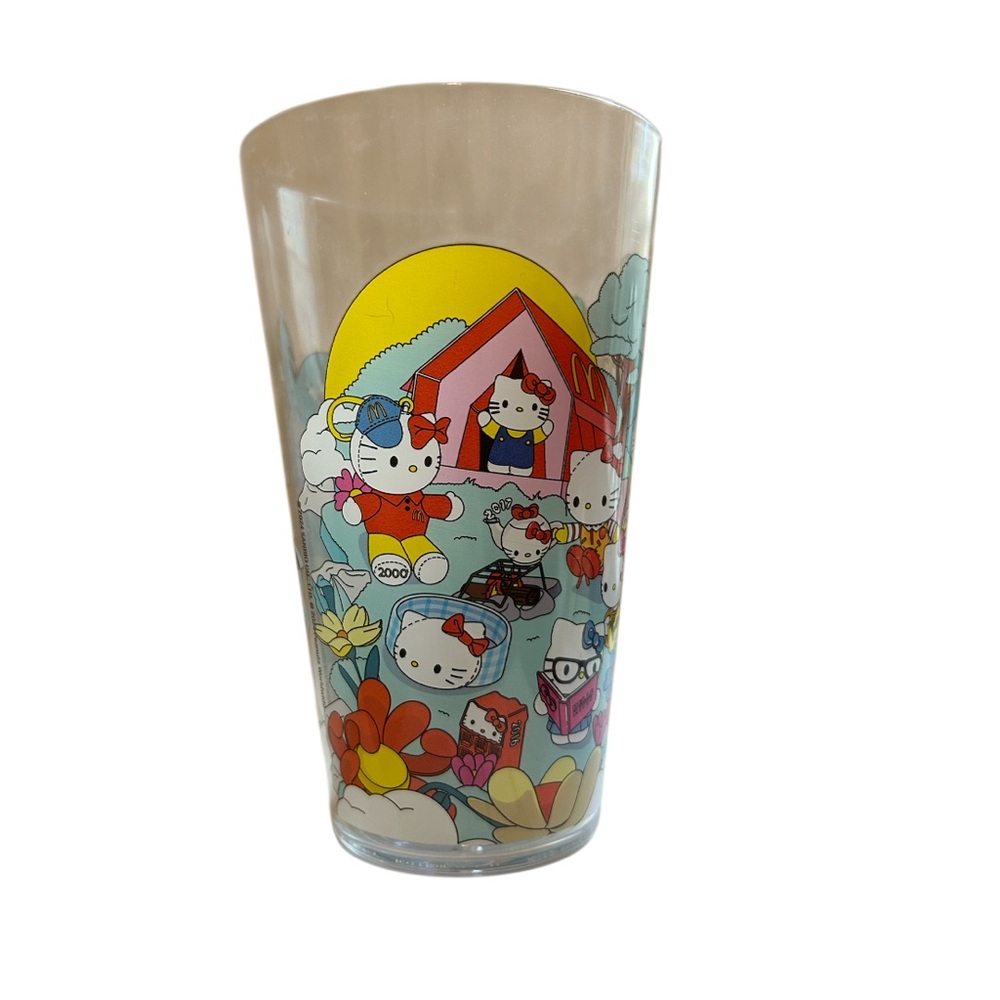 Hello Kitty Camping Themed Glass